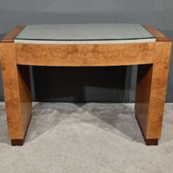 Small Desk in Amboyna Burl - Back Detail - Styylish