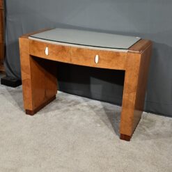 Small Desk in Amboyna Burl - Full Profile - Styylish