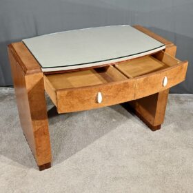 Small Desk in Amboyna Burl, Speich Frères, Art Deco – 1930