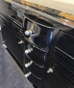 Large Modernist Art Deco Sideboard - Central Drawers - Styylish