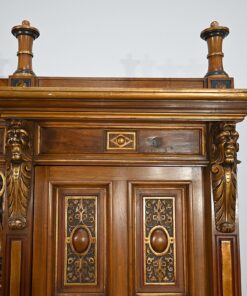 Italian Renaissance Study and Desk - Right Carved Detail - Styylish