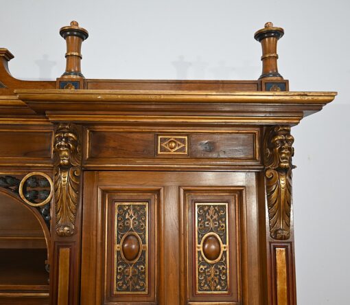 Italian Renaissance Study and Desk - Right Carved Detail - Styylish