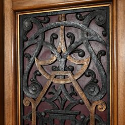 Italian Renaissance Study and Desk - Left Door Carving Detail - Styylish