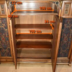 Italian Renaissance Study and Desk - Study Compartment Dimensions - Styylish