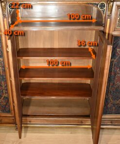 Italian Renaissance Study and Desk - Study Compartment Dimensions - Styylish