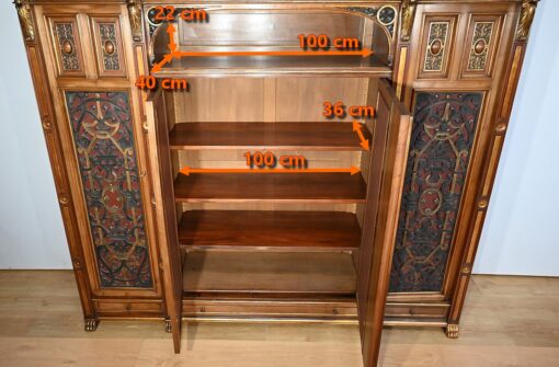 Italian Renaissance Study and Desk - Study Compartment Dimensions - Styylish