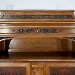 Italian Renaissance Study and Desk - Carved Top Detail - Styylish