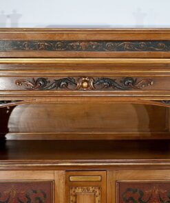 Italian Renaissance Study and Desk - Carved Top Detail - Styylish