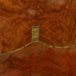 Burl Walnut Mirrored Cabinet- detail of marquetry- Styylish