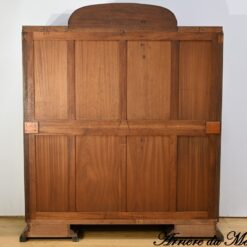 Burl Walnut Mirrored Cabinet- back view- Styylish