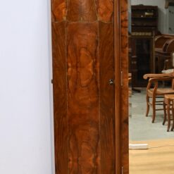 Burl Walnut Mirrored Cabinet- detail of left side- Styylish