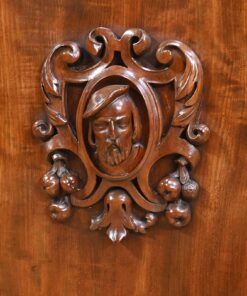 Writing Desk Sideboard - Face Carving - Styylish