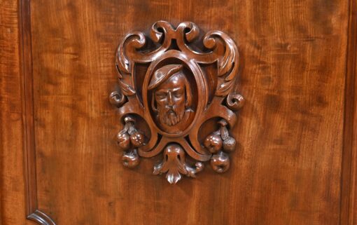 Writing Desk Sideboard - Face Carving - Styylish