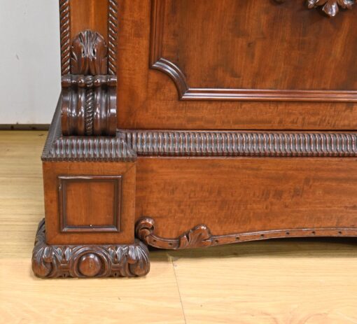 Writing Desk Sideboard - Bottom Carving Detail - Styylish