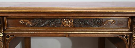 Italian Renaissance Study and Desk - Desk Front Middle Carving - Styylish