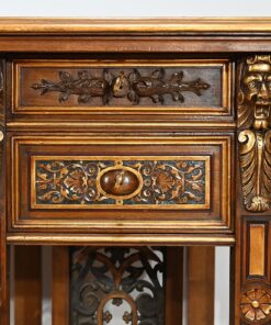 Italian Renaissance Study and Desk - Right Top Carving - Styylish