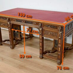 Italian Renaissance Study and Desk - Desk Dimensions - Styylish