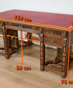Italian Renaissance Study and Desk - Desk Dimensions - Styylish