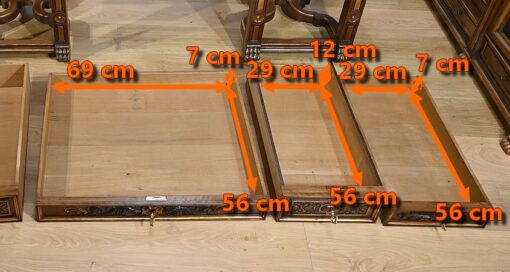 Italian Renaissance Study and Desk - Drawer Dimensions - Styylish