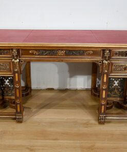 Italian Renaissance Study and Desk - Desk Front Details - Styylish