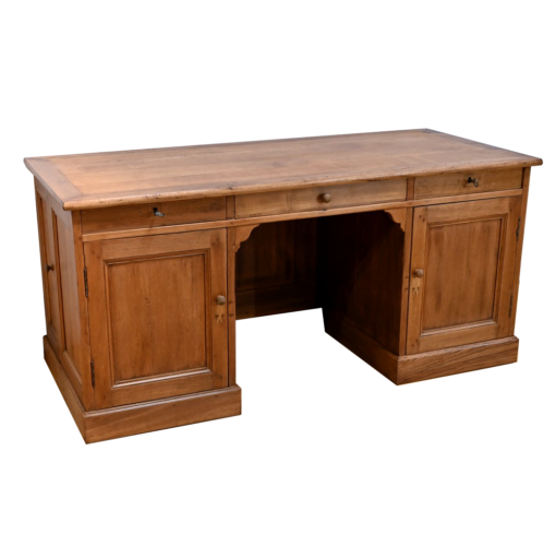 All-Sided Oak Commercial Desk - Styylish