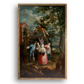 Harvest Oil Painting, Eighteenth Century