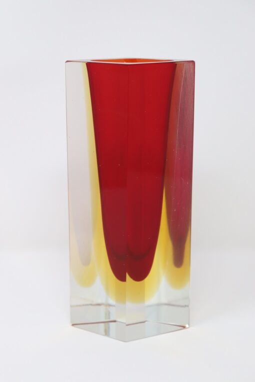 Red Murano Vase Flavio Poli - Full - Styylish