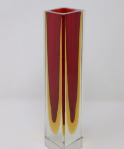 Red Murano Vase Flavio Poli - Side - Styylish