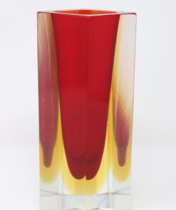 Red Murano Vase Flavio Poli - Full View - Styylish