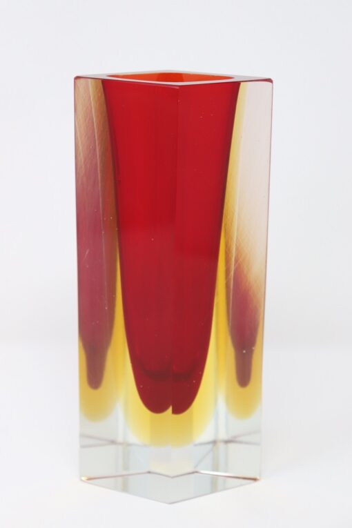 Red Murano Vase Flavio Poli - Full View - Styylish