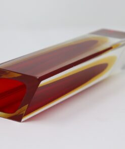 Red Murano Vase Flavio Poli - Interior View - Styylish