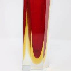 Red Murano Vase Flavio Poli - Slanted Profile - Styylish