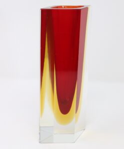 Red Murano Vase Flavio Poli - Slanted Profile - Styylish