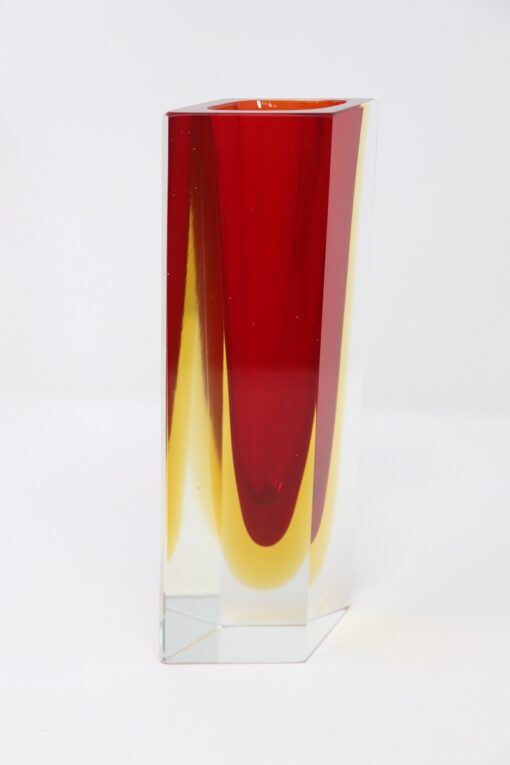 Red Murano Vase Flavio Poli - Slanted Profile - Styylish