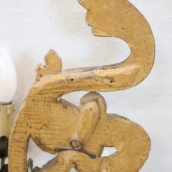 Gilded Wood Wall Sconce- back view detail- Styylish