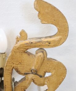 Gilded Wood Wall Sconce- back view detail- Styylish
