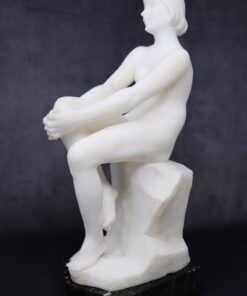 White Marble Sculpture - Side - Styylish