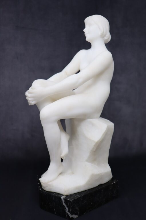 White Marble Sculpture - Side - Styylish