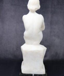 White Marble Sculpture - Back - Styylish