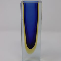 Blue Vase Murano Glass Flavio Poli - Side Profile - Styylish