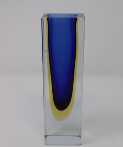 Blue Vase Murano Glass Flavio Poli - Side Profile - Styylish