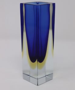 Blue Vase Murano Glass Flavio Poli - Side View - Styylish