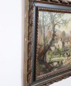 Country Landscape Oil Paintings - Frame Edge Left Detail - Styylish