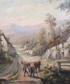 Country Landscape Oil Paintings - Cow Detail - Styylish