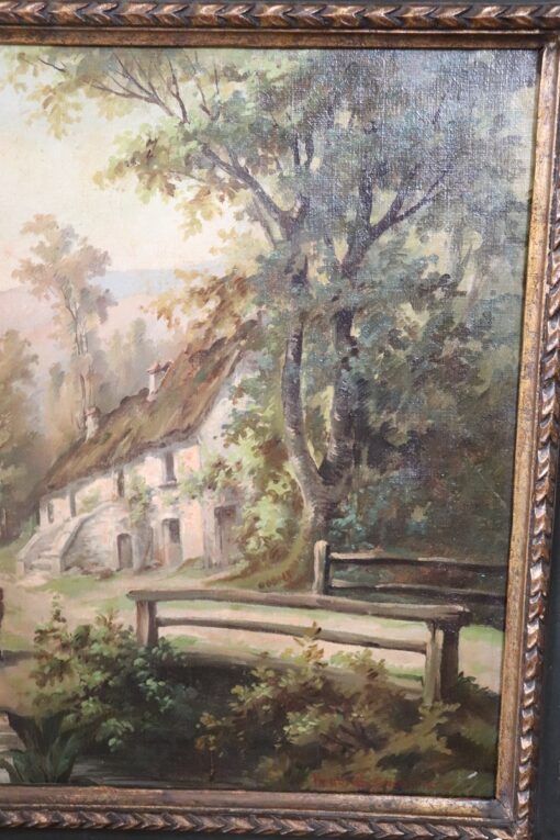 Country Landscape Oil Paintings - Bridge Detail - Styylish