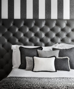 Alternative view of Cortina Collection Bouclé Cushion Black And White