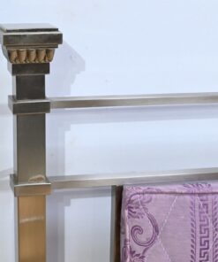 Versace Stainless Steel Bed - Silver Frame - Styylish