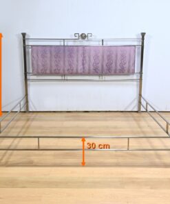 Versace Stainless Steel Bed - Height - Styylish