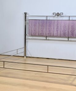 Versace Stainless Steel Bed - Without Mattress Front Side - Styylish