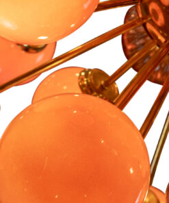 Large Sputnik Style Chandelier - Brass Detail - Styylish